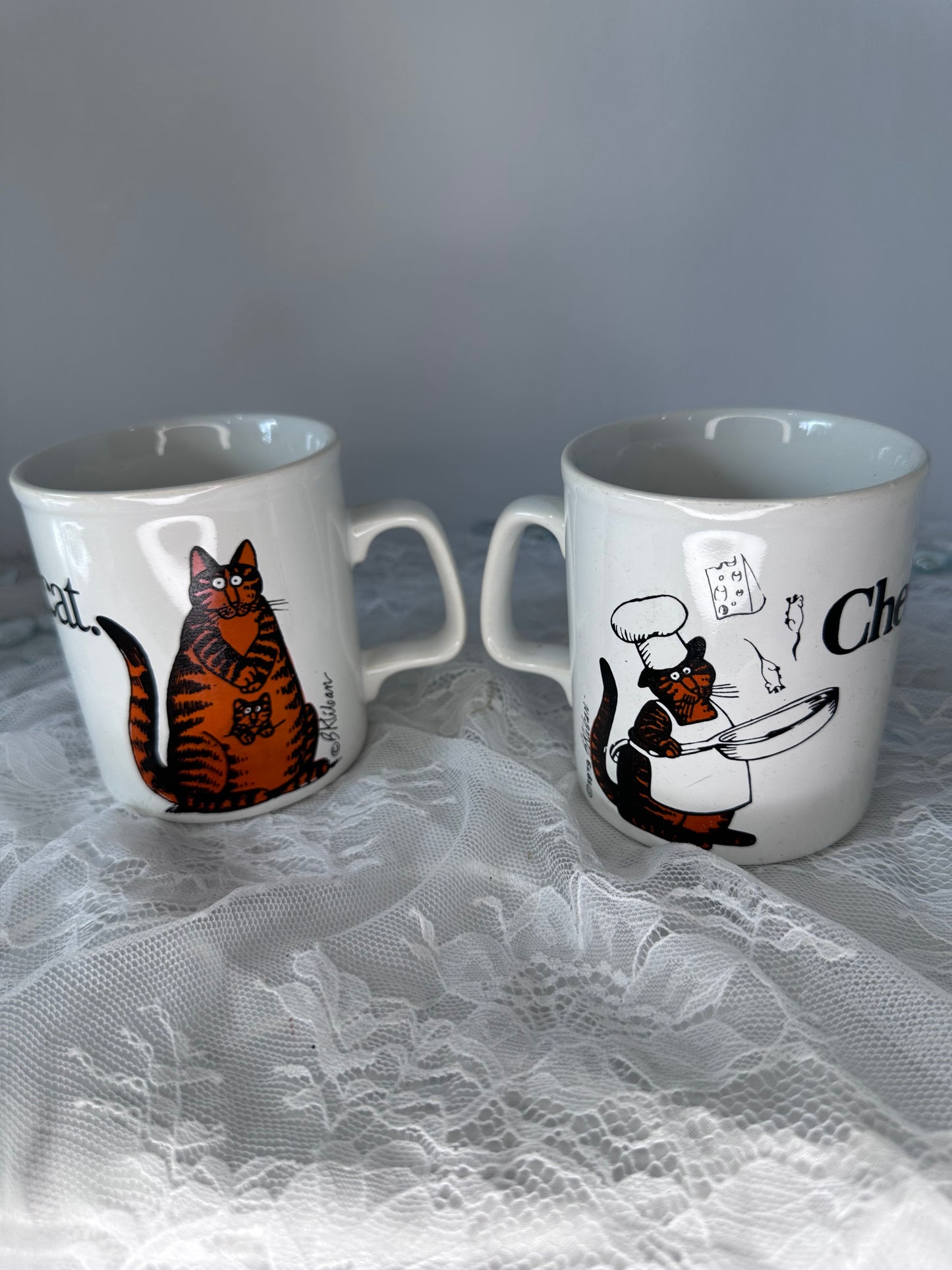 Set of 5 Cat mugs