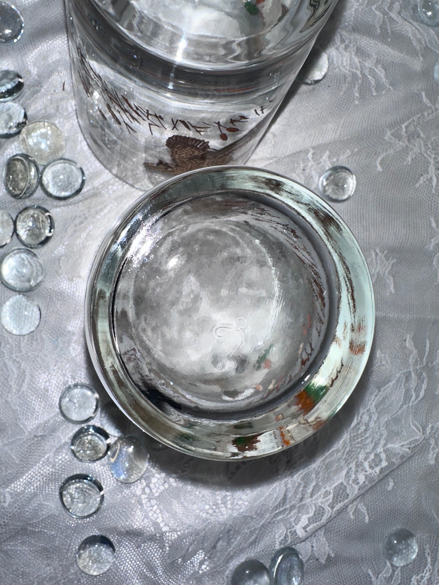 Vintage Libbey Mallard Duck Trophy Hunting Lodge Hunter Whiskey Beverage Glasses