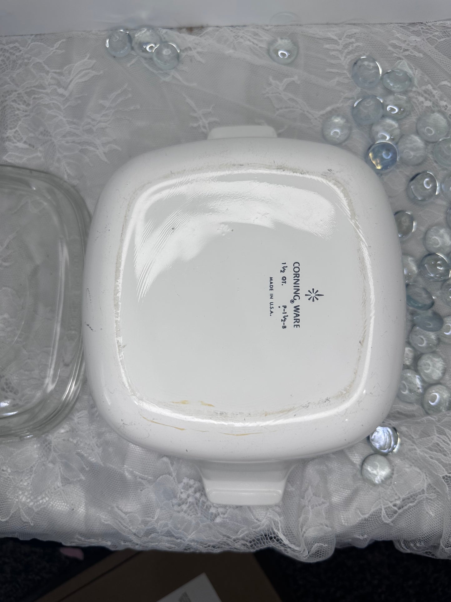 Corning Ware Blue Cornflower Casserole Dish 1.5 Quart with Pyrex Lid