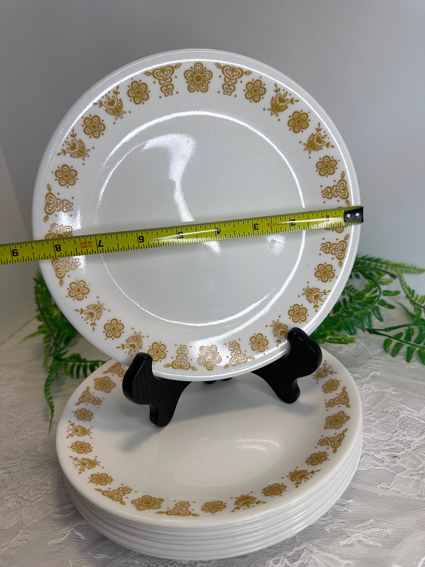 Corelle butterfly plates (9)