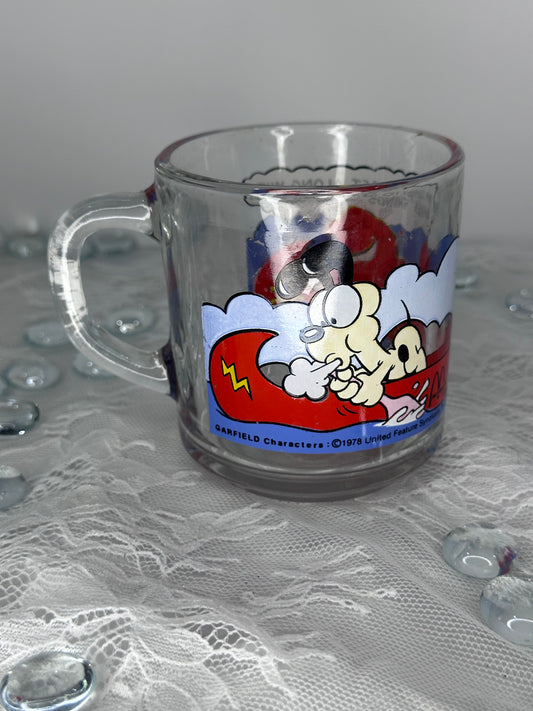 Vintage 1978 McDonald's Jim Davis Glass Garfield Mug USA