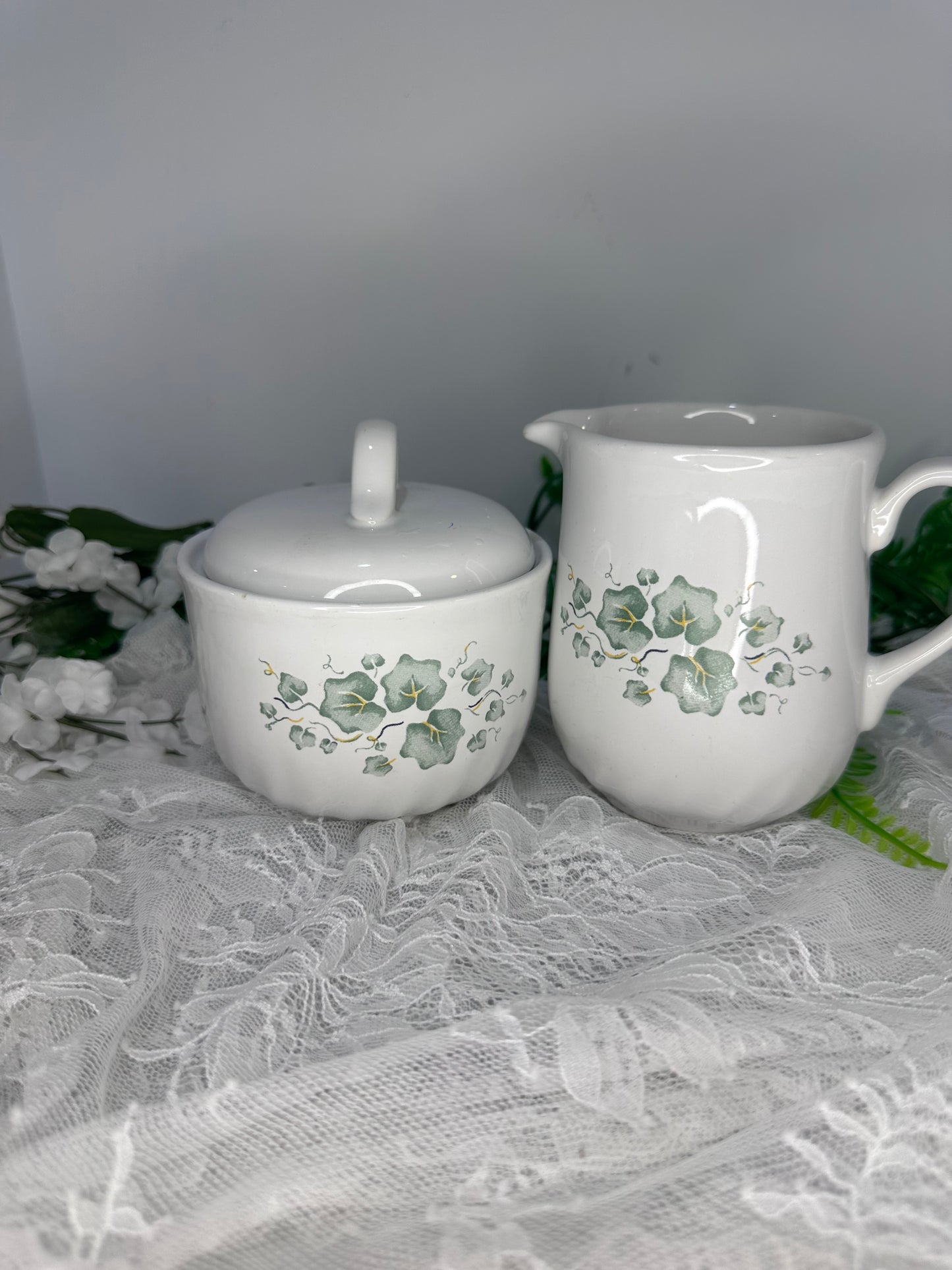 Corelle Coordinates sugar and creamer set