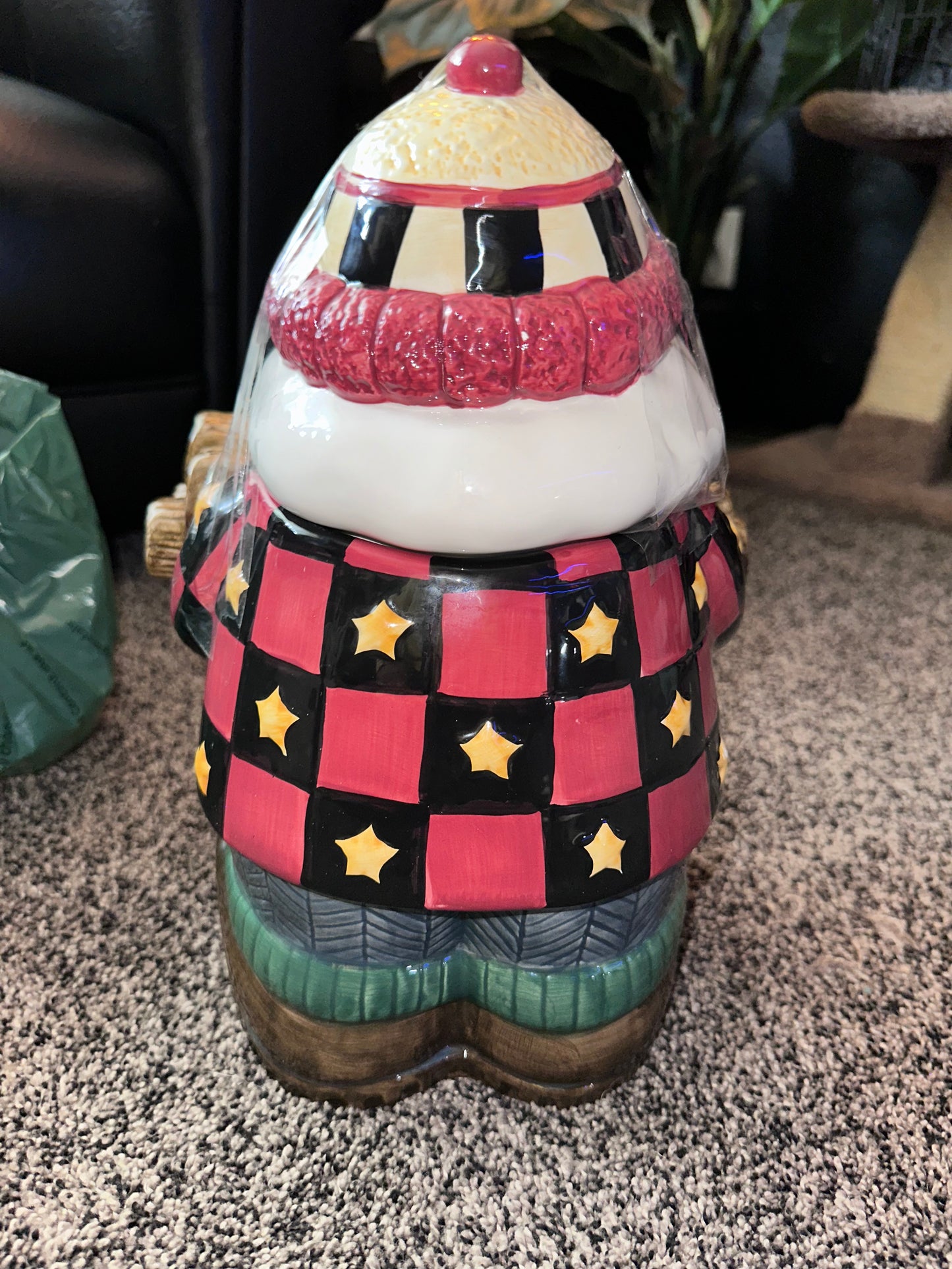 Sakura 1998 Debbie Mumm Woodland Santa Cookie Jar