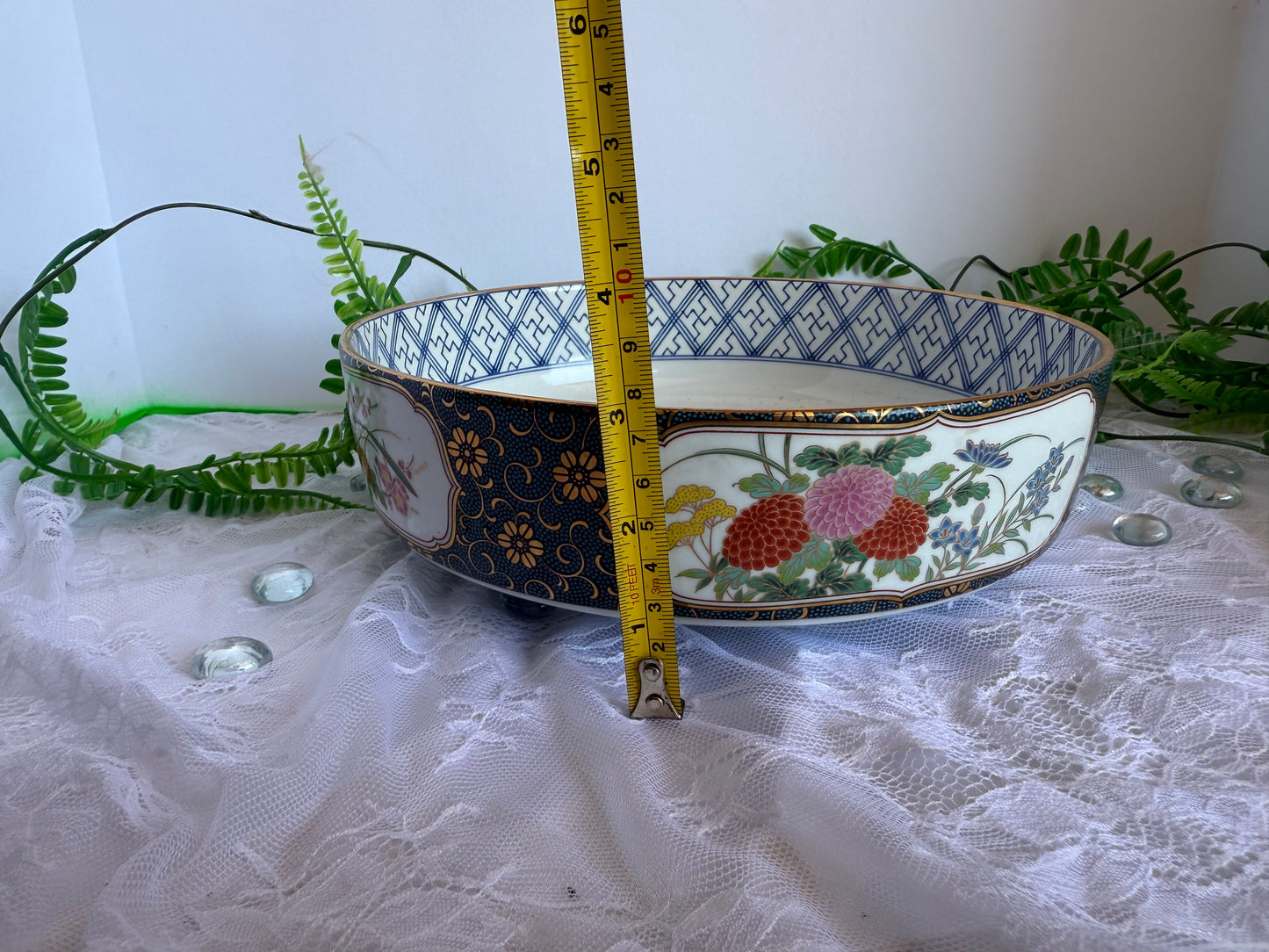 Vintage OMC Japan Imari style porcelain bowl