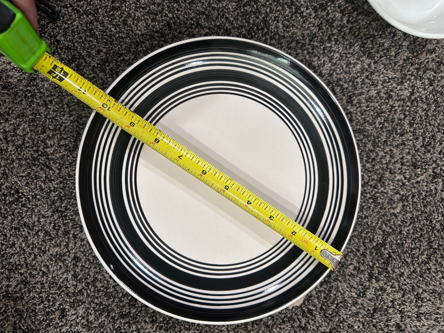 Today’s Home Banded Black & White Stoneware Dinnerware