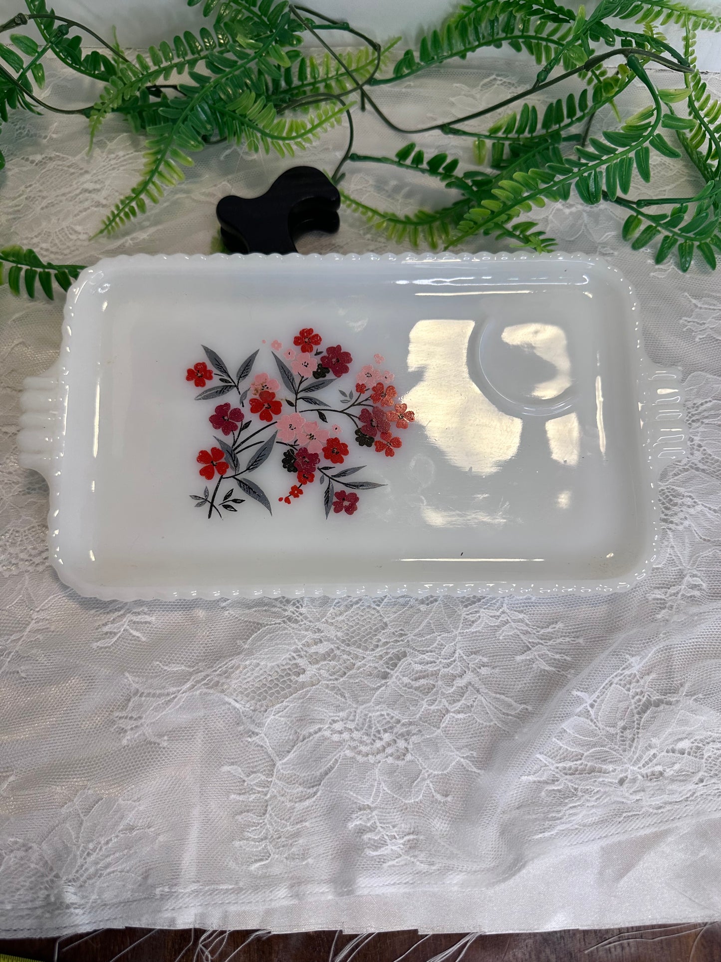 Vintage Fire King snack plates