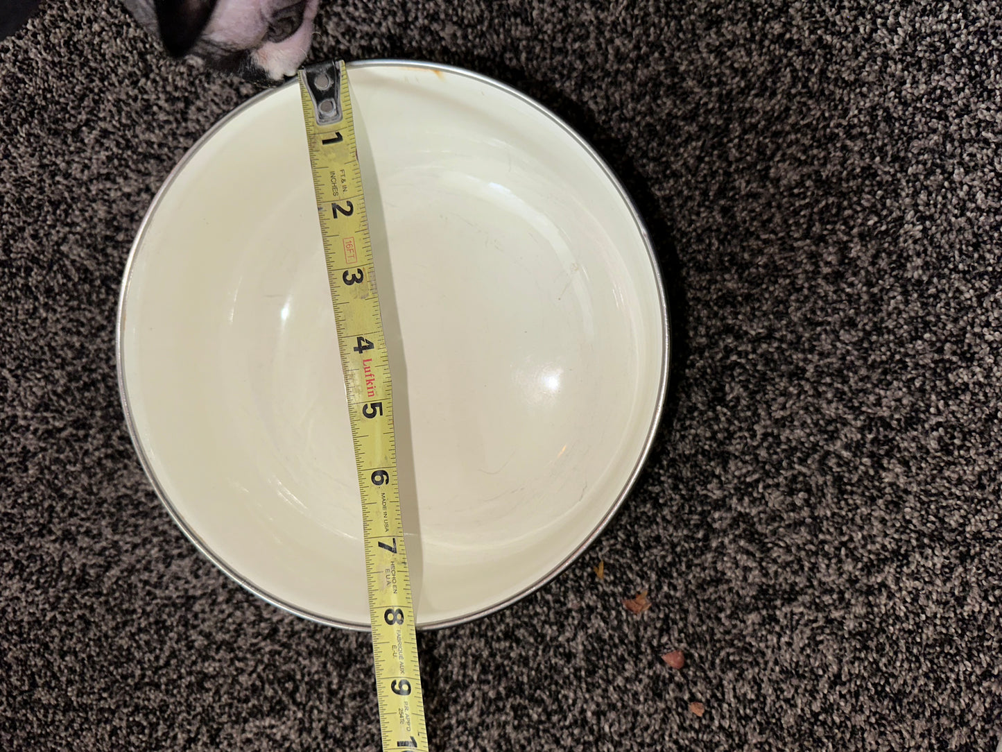Two Vintage enamel bowls with fruit