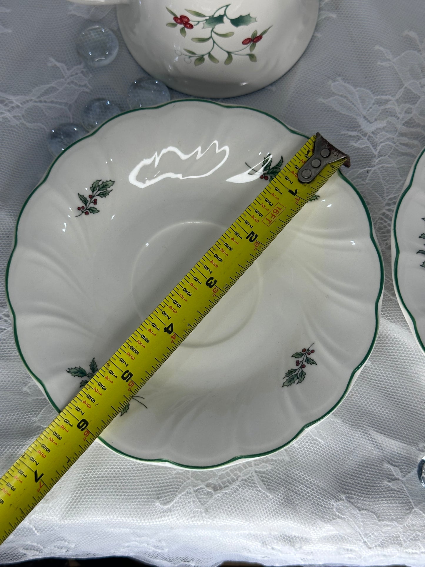 Pfaltzgraff Winterberry Tea Cup and Saucer set of 2