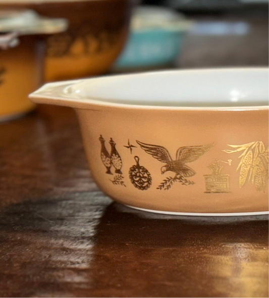 Pyrex Early American Casserole Dishes