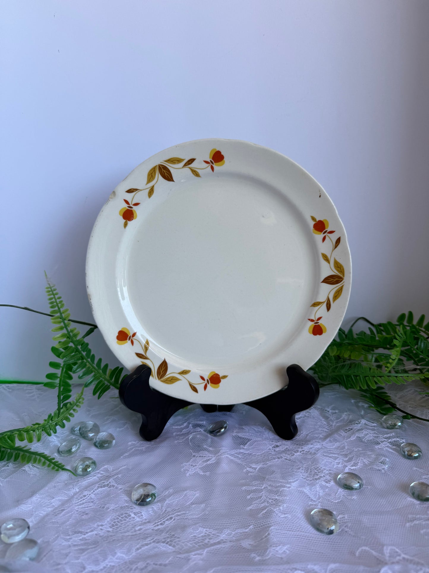 Superior Hall Autumn leaves plate