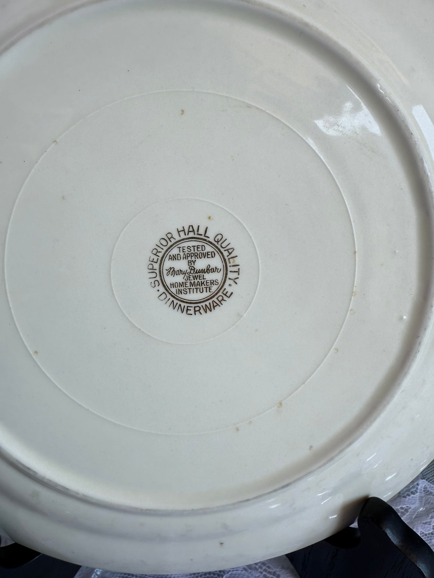 Superior Hall Autumn leaves plate