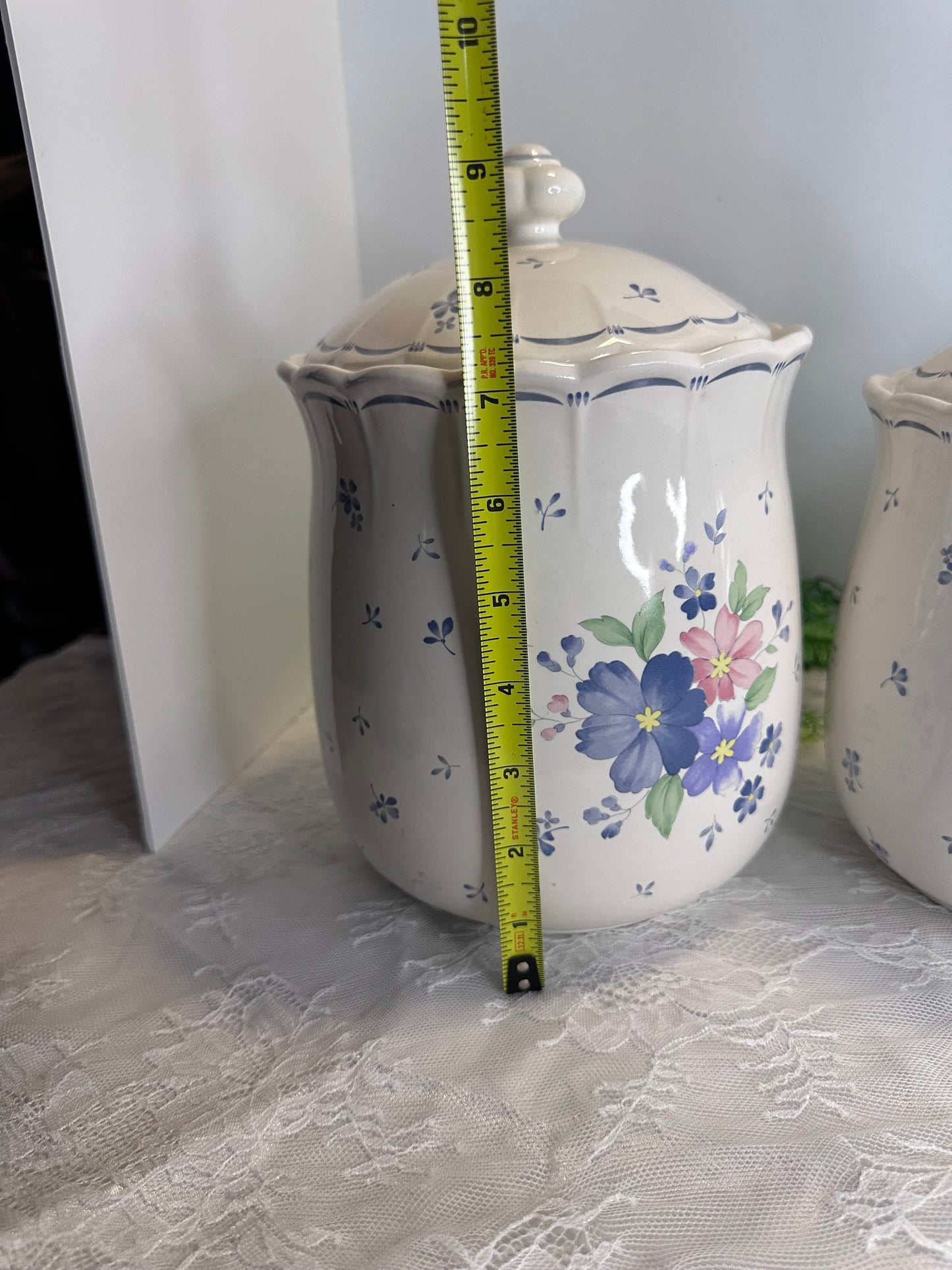 Vtg Nikko Provincial Designs Japan Dauphine Floral Canister Set Of 4