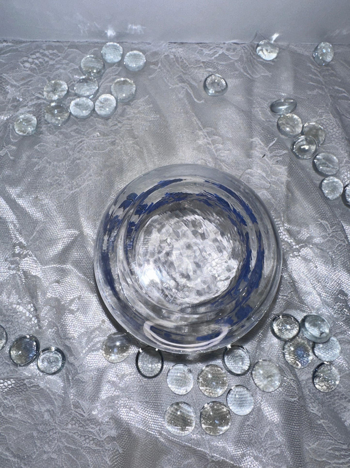 Royal Norfolk Royal Blue Navy White Floral Short Juice Drinking Glasses (4)