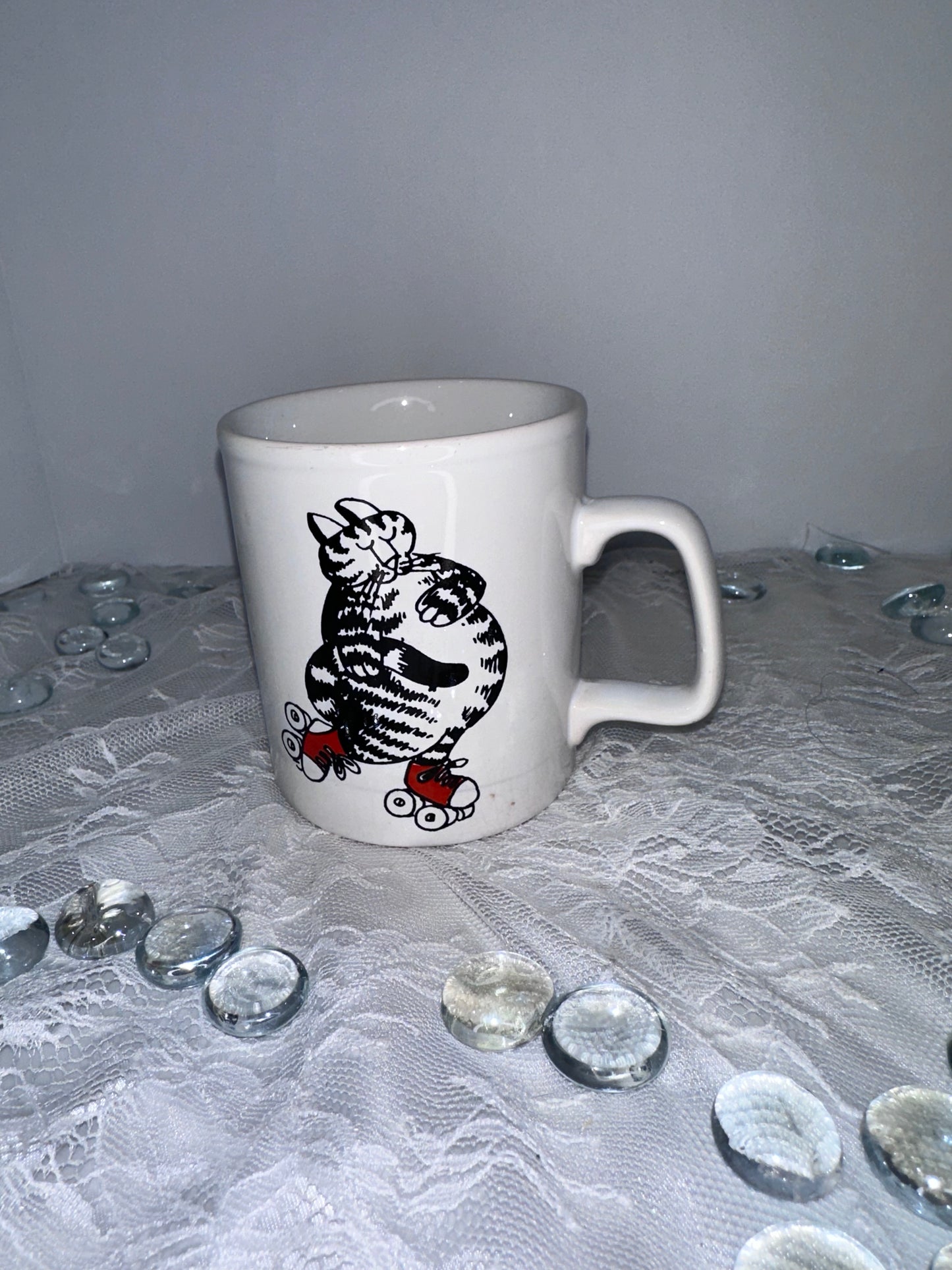Kliban cat cups (4)