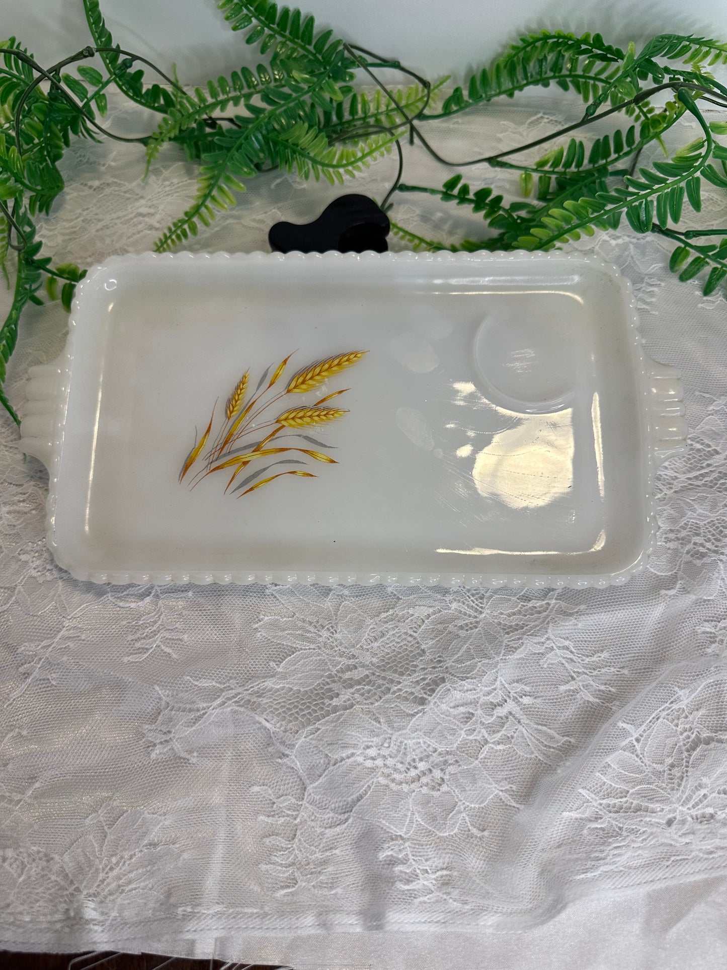 Vintage Fire King snack plates