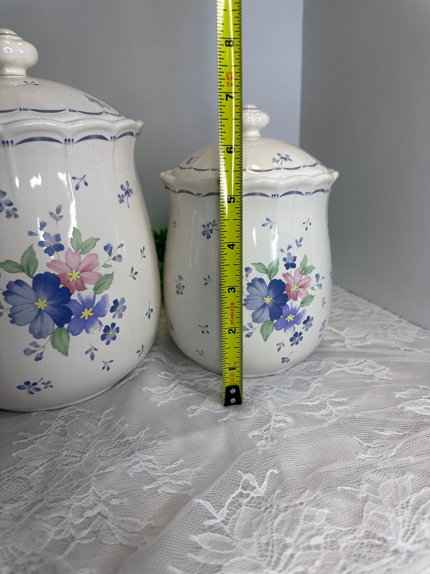 Vtg Nikko Provincial Designs Japan Dauphine Floral Canister Set Of 4