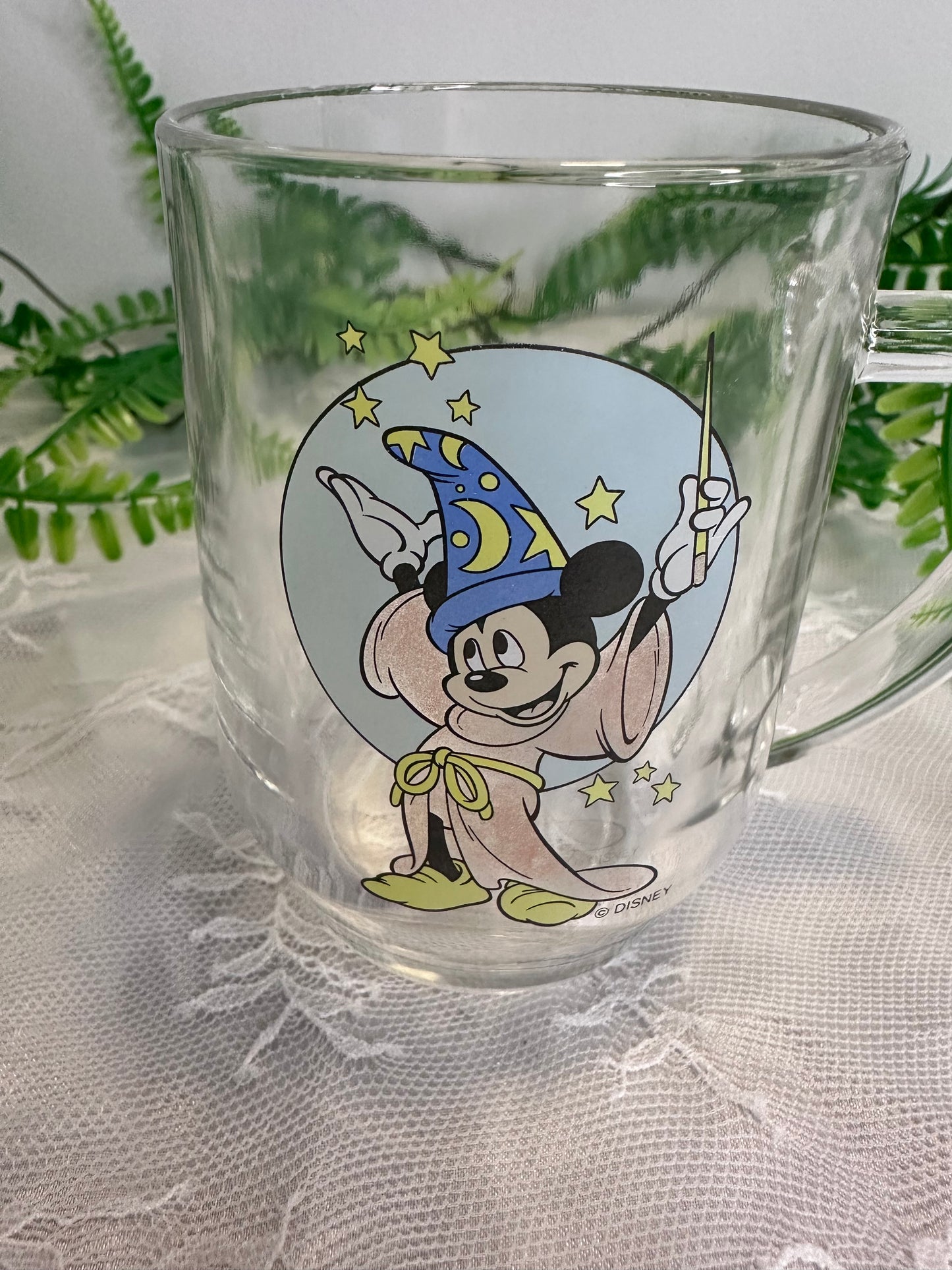 Vintage Disney Mickey Mouse glass mug