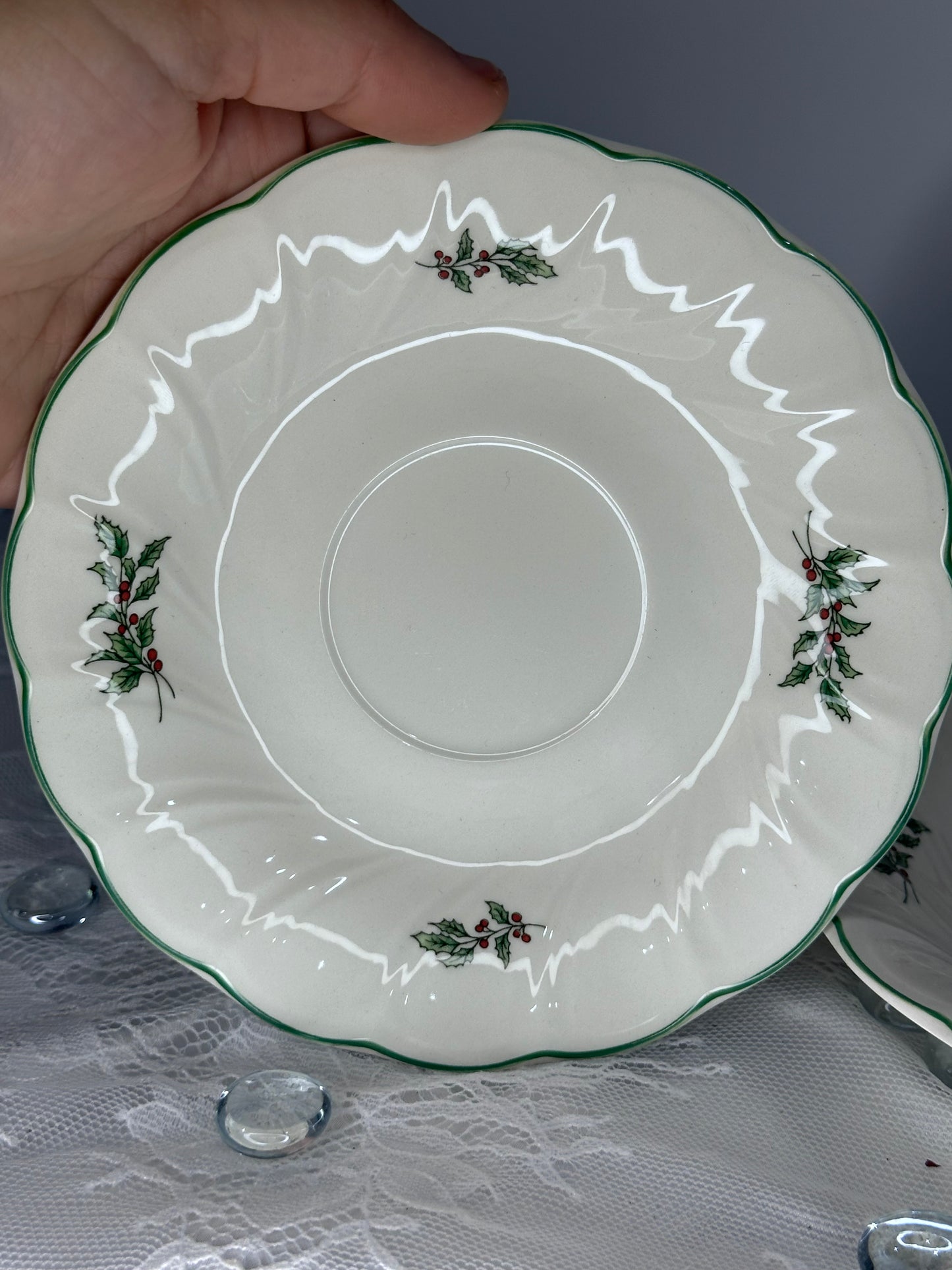 Pfaltzgraff Winterberry Tea Cup and Saucer set of 2