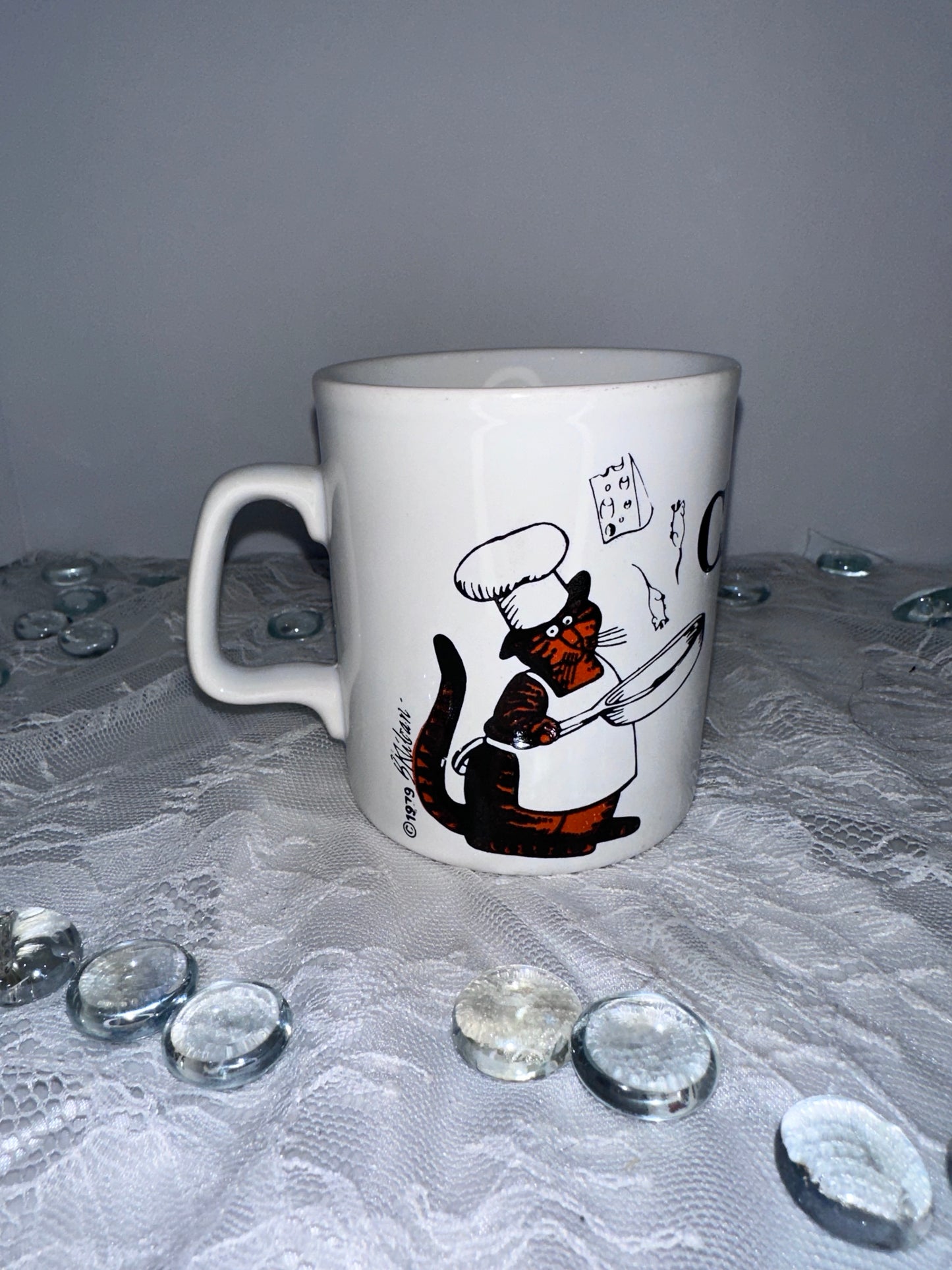 Kliban cat cups (4)