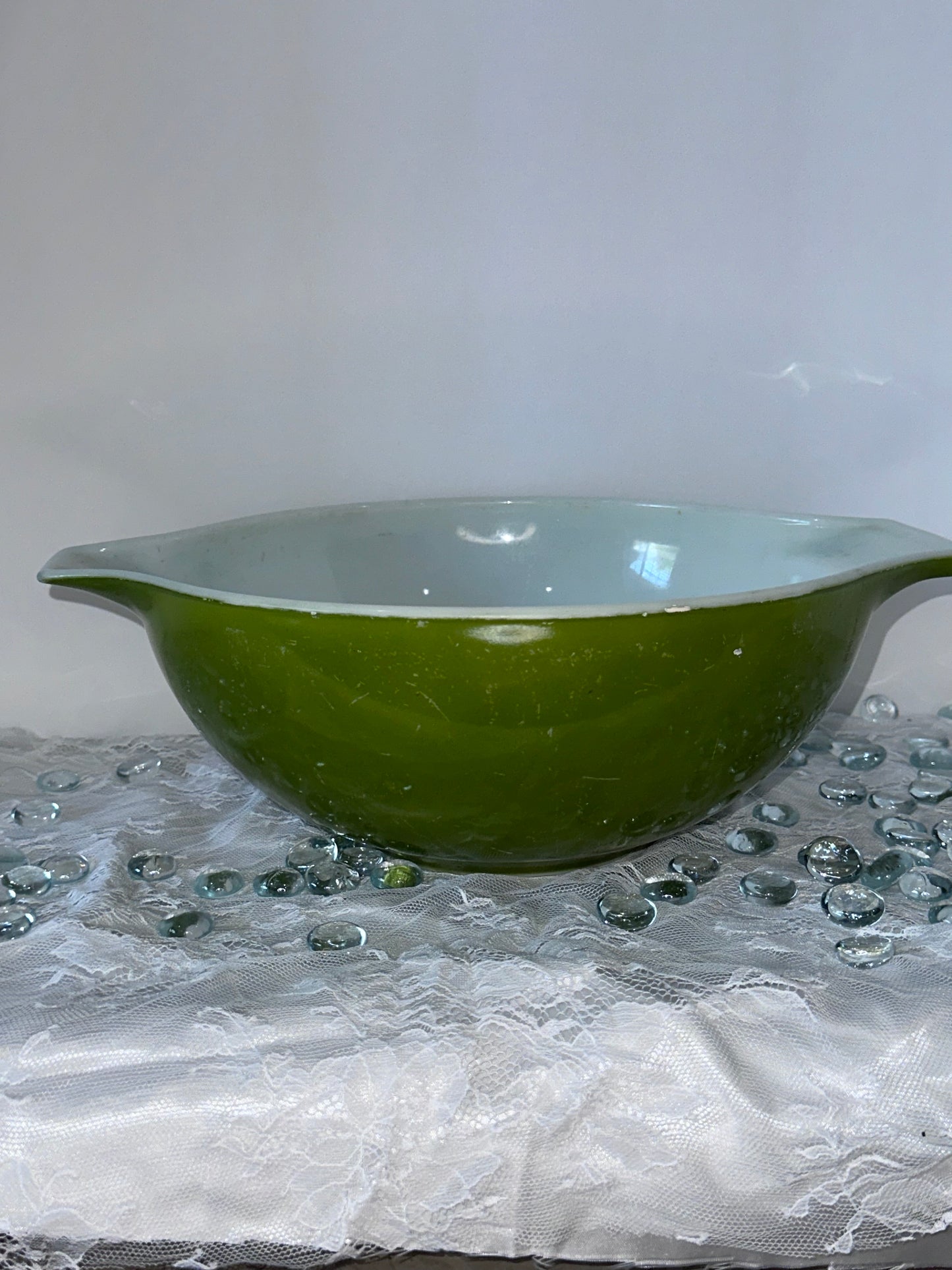 Pyrex green mixing Bowl