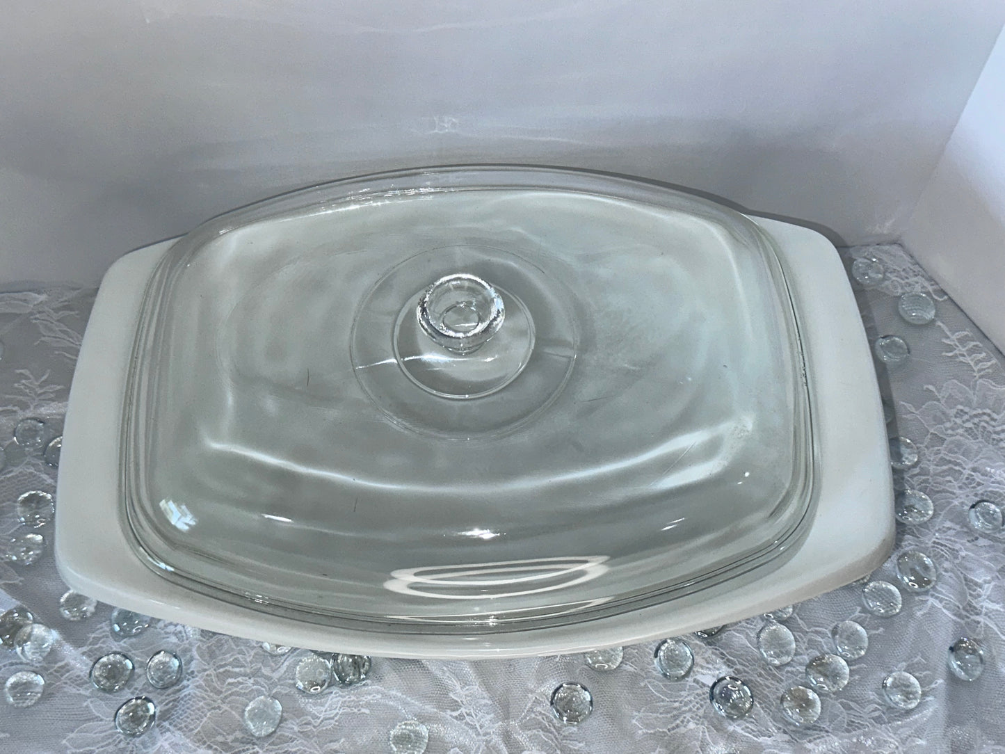 Pyrex Oblong Curved Casserole Deep #058