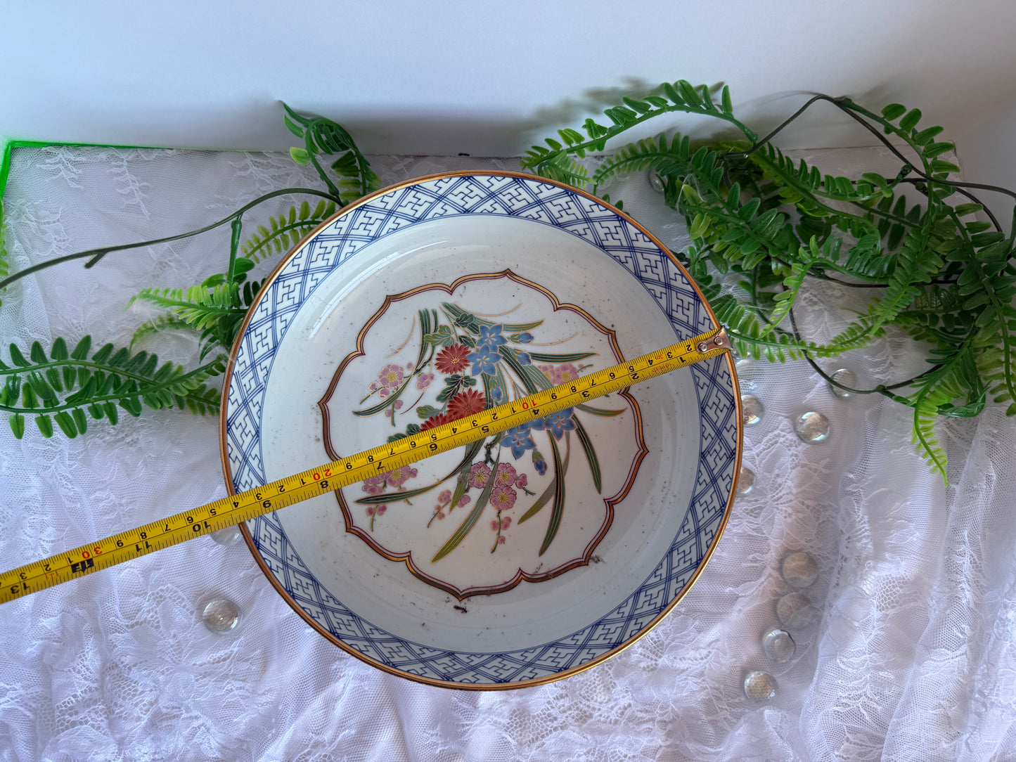 Vintage OMC Japan Imari style porcelain bowl