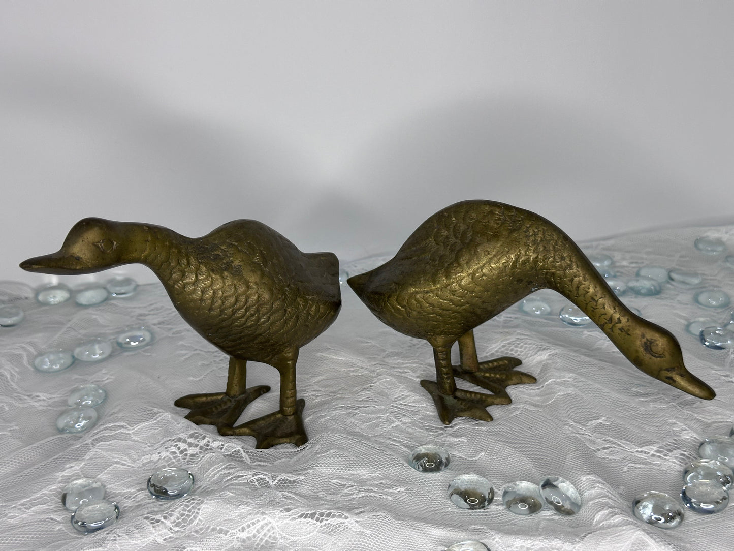 Vintage Brass Ducks