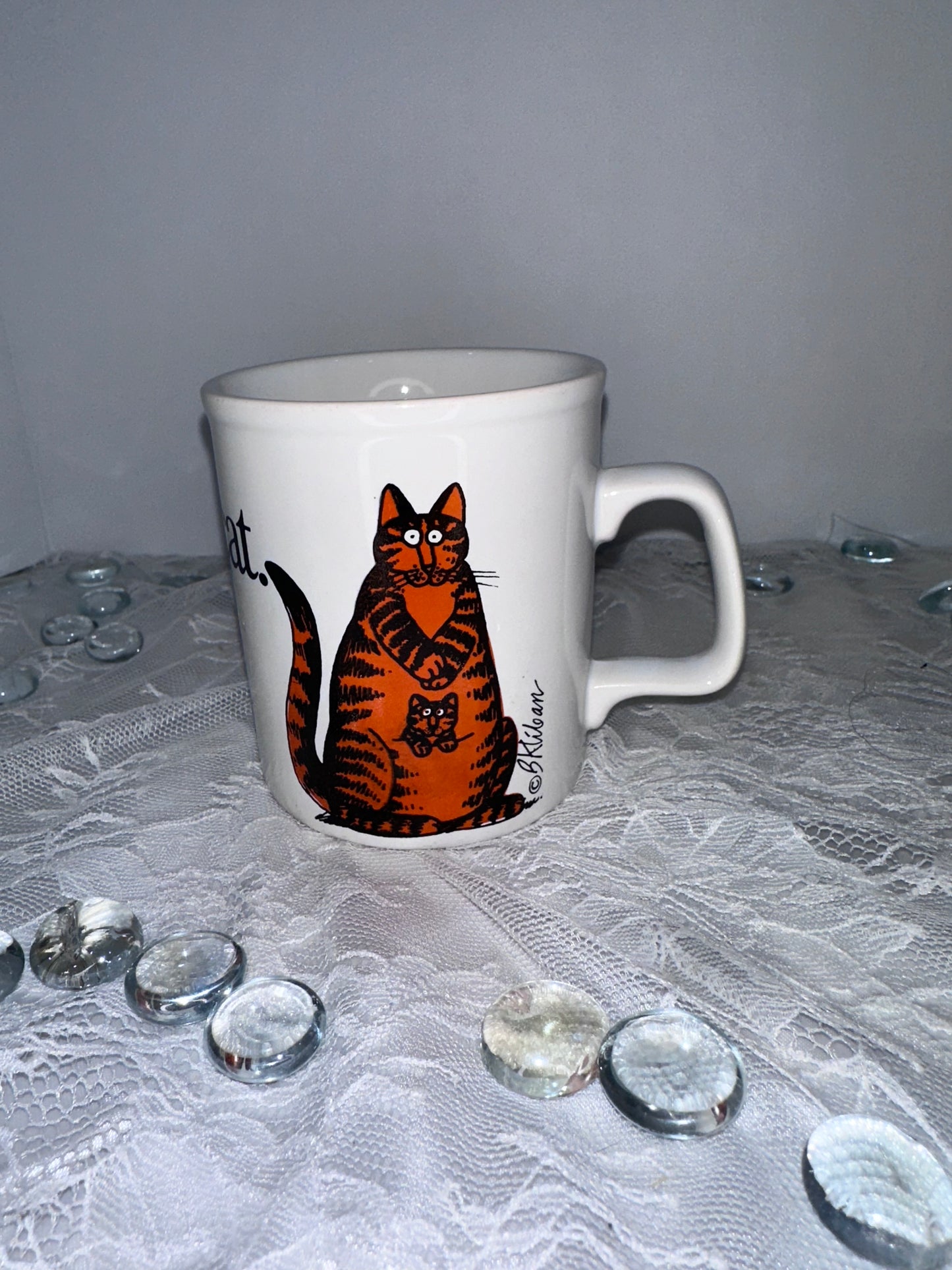 Kliban cat cups (4)
