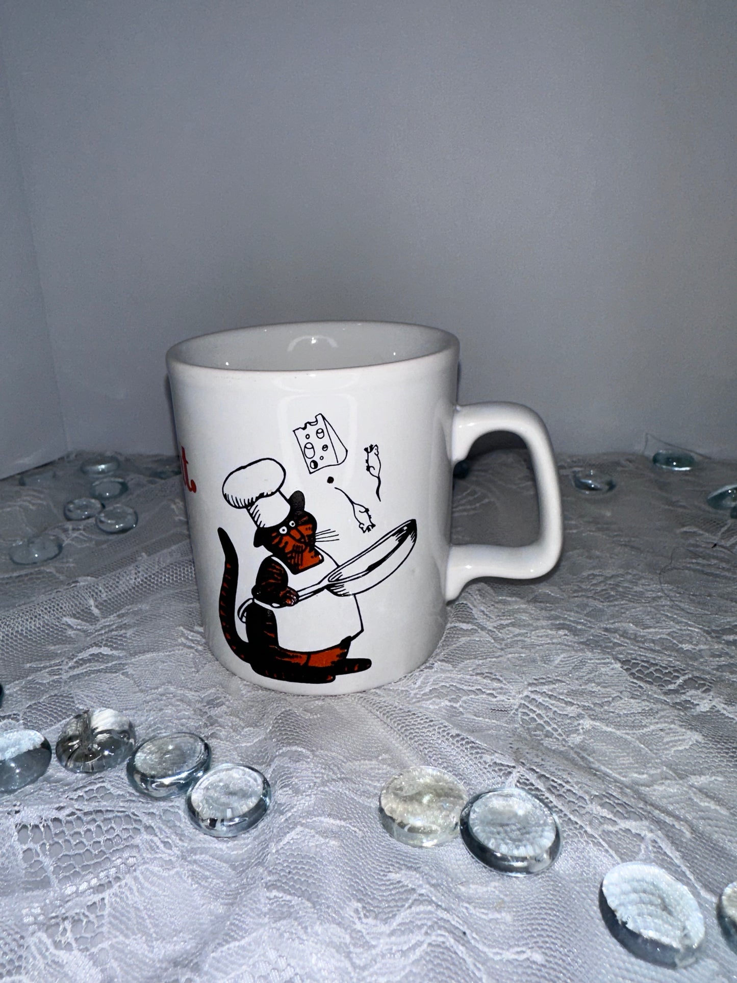 Kliban cat cups (4)