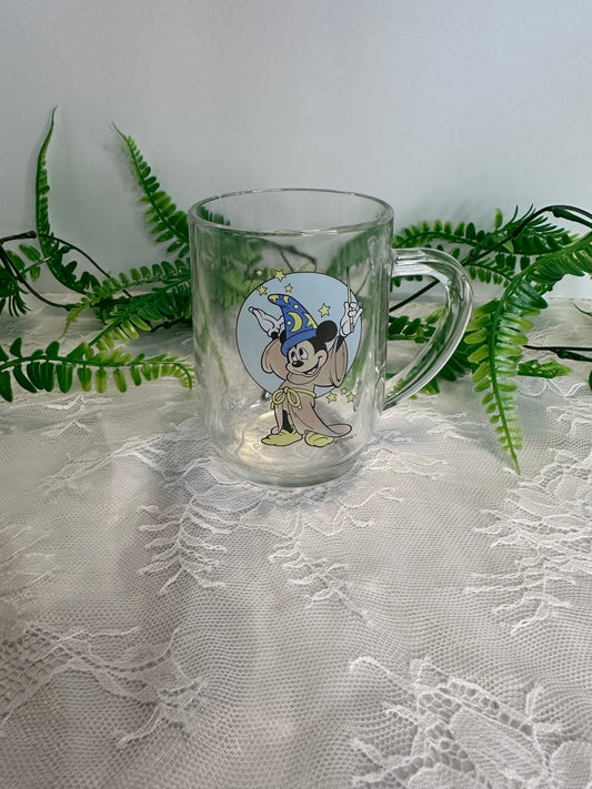 Vintage Disney Mickey Mouse glass mug