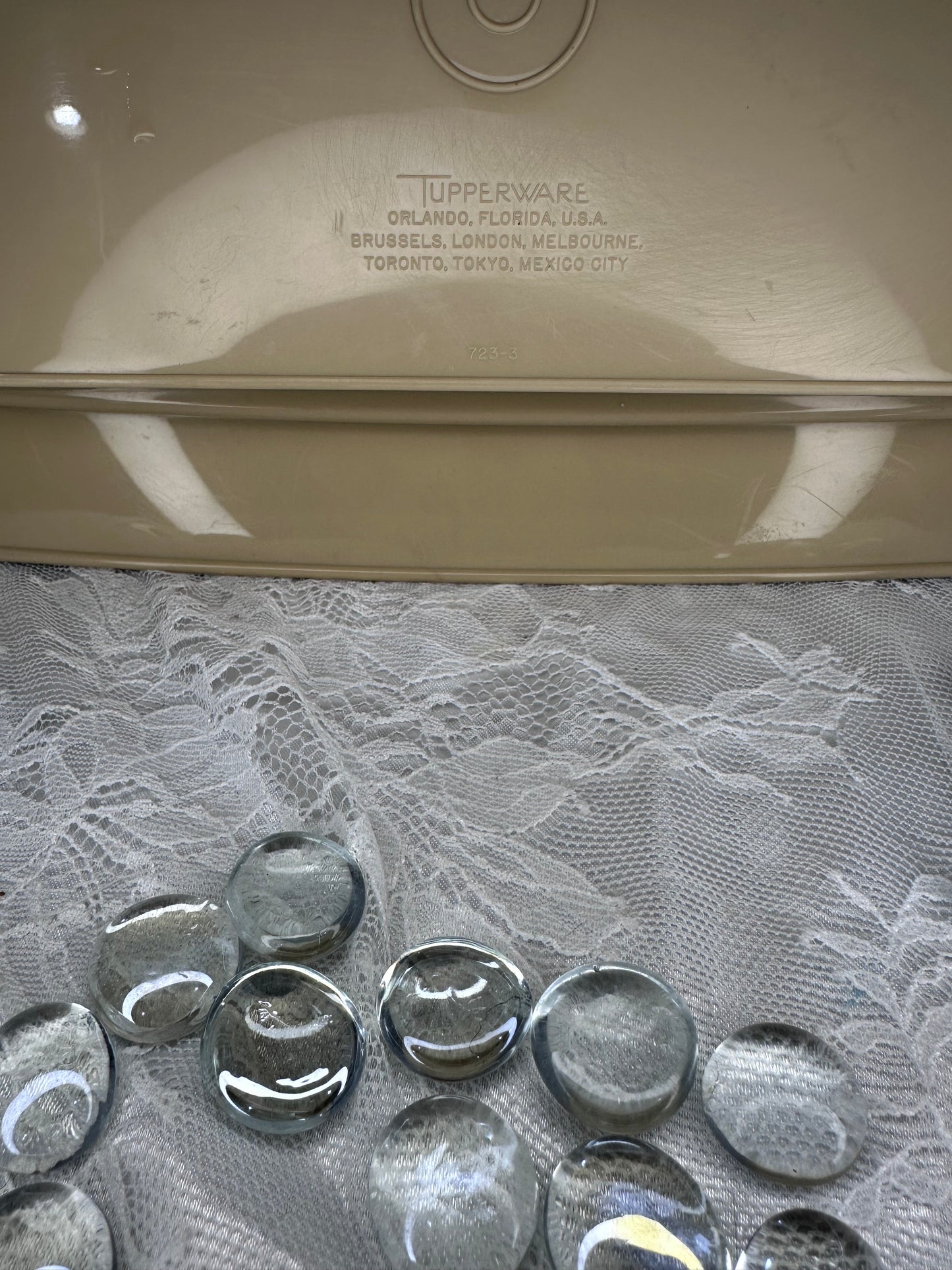 Vintage Tupperware Tan Deviled Boiled Egg Carrier Storage Container