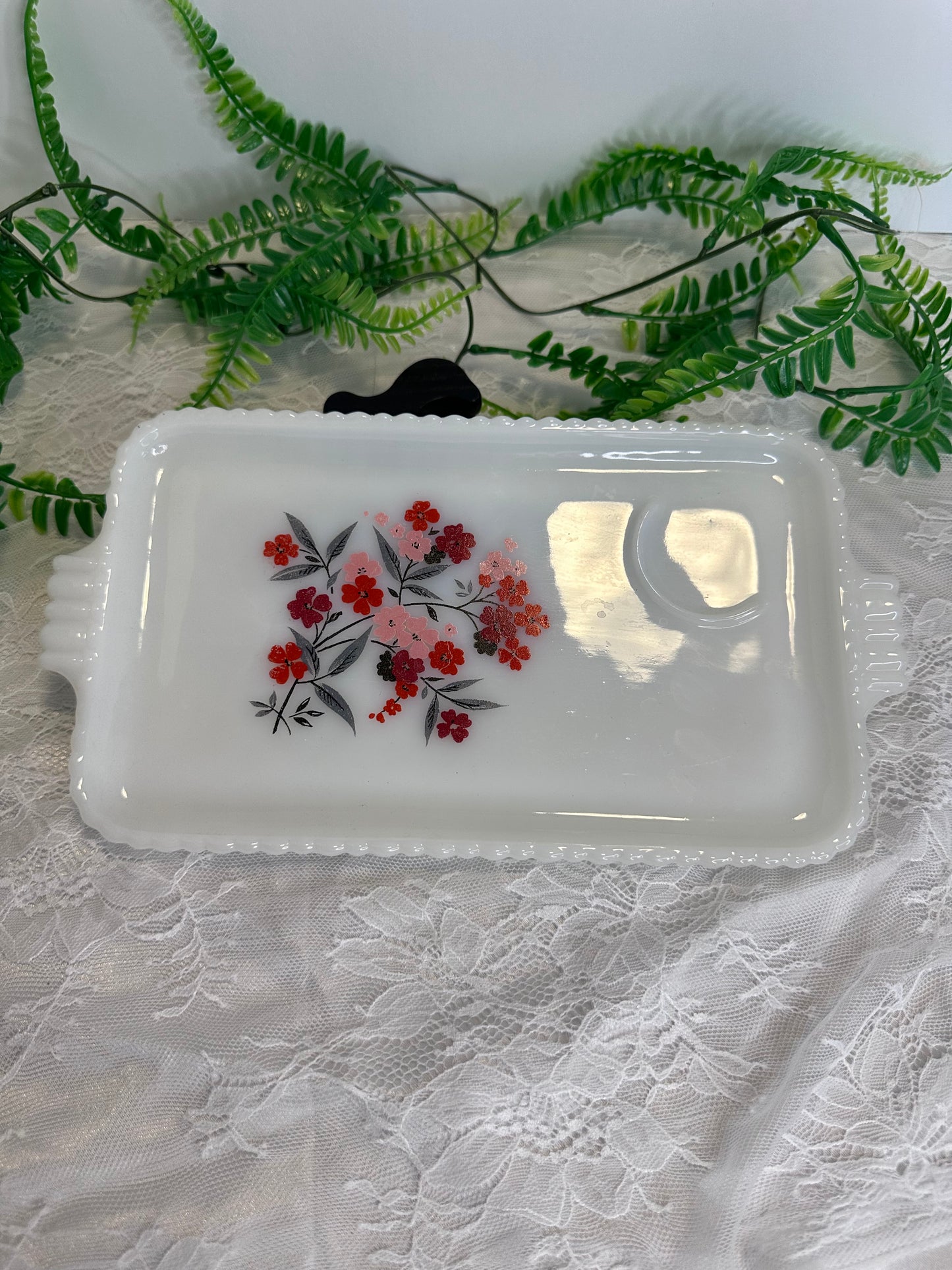 Vintage Fire King snack plates